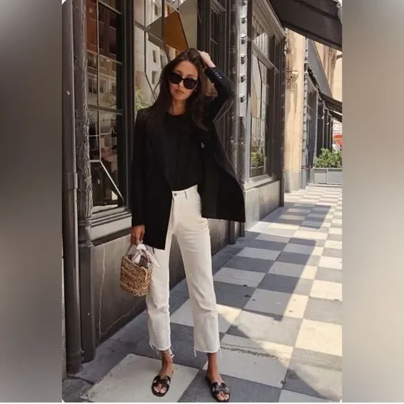 Frank & Eileen MONAGHAN Jeans in Cream, Italian Vintage Denim